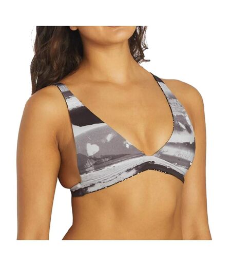 Haut de maillot de bain Noir Femme Nike Reversible Bralette - L