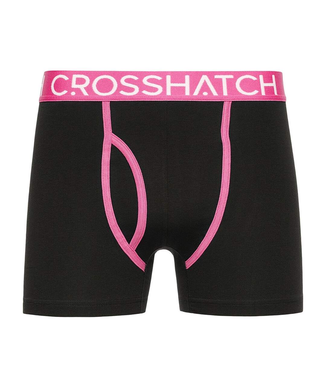 Pack Of 3  Mens Trioglow Boxer Shorts  Black Crosshatch-4