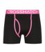 Pack Of 3  Mens Trioglow Boxer Shorts  Black Crosshatch-4