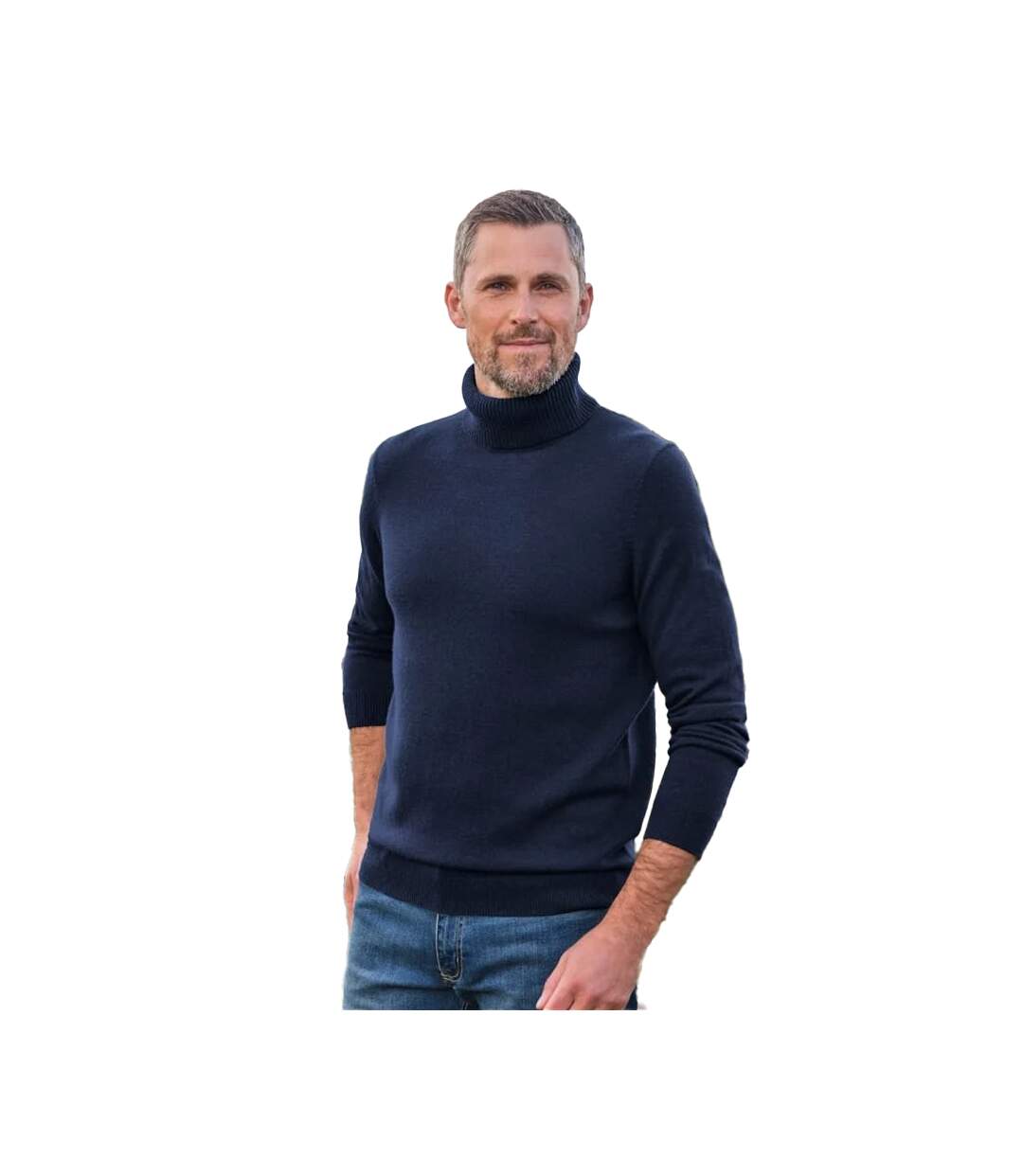 Pull Homme Bleu Marine WoolOvers-3