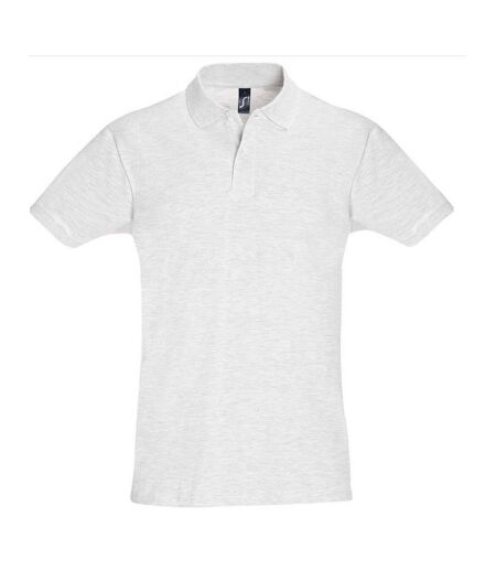 SOLS Mens Perfect Pique Short Sleeve Polo Shirt (Ash)