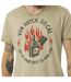 T-shirt homme col V en coton print devant Lighter Vondutch-4
