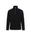 Mens ashbourne ii half zip fleece top black Mountain Warehouse