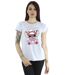Disney T-shirt en coton Femmes/Ladies Lilo & Stitch Angel Reindeer (Gris sportif) - UTBI26051-2