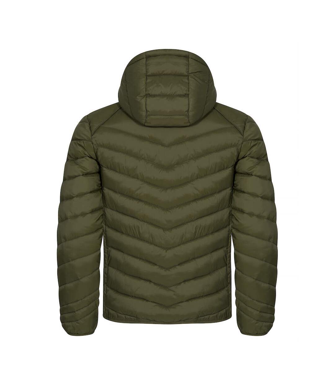 Doudoune Matelassée Idaho Homme Vert Kaki Clique-2