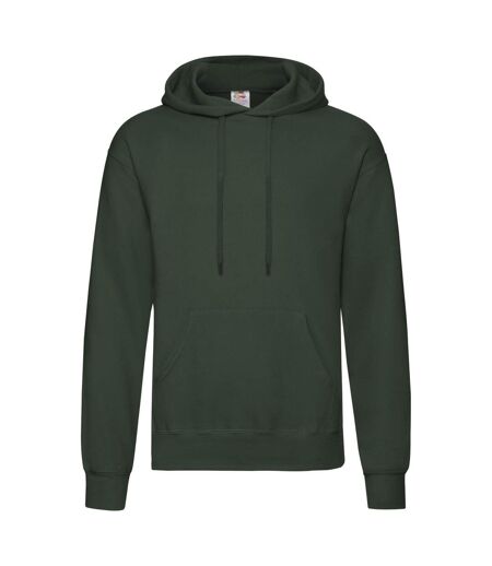 Sweat À Capuche Classic Homme Vert Bouteille Fruit Of The Loom