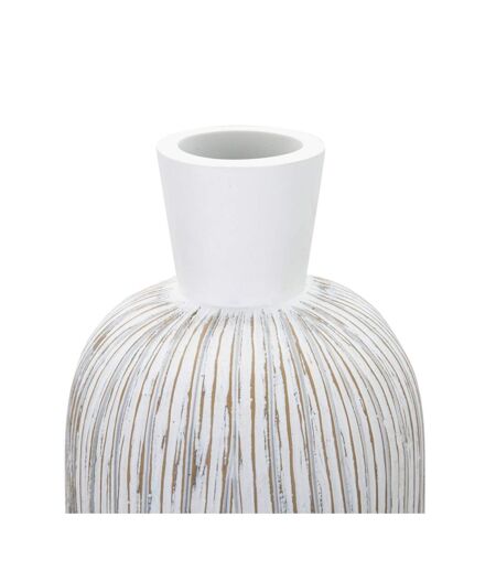 Vase Déco à Motifs Atene 60cm Blanc