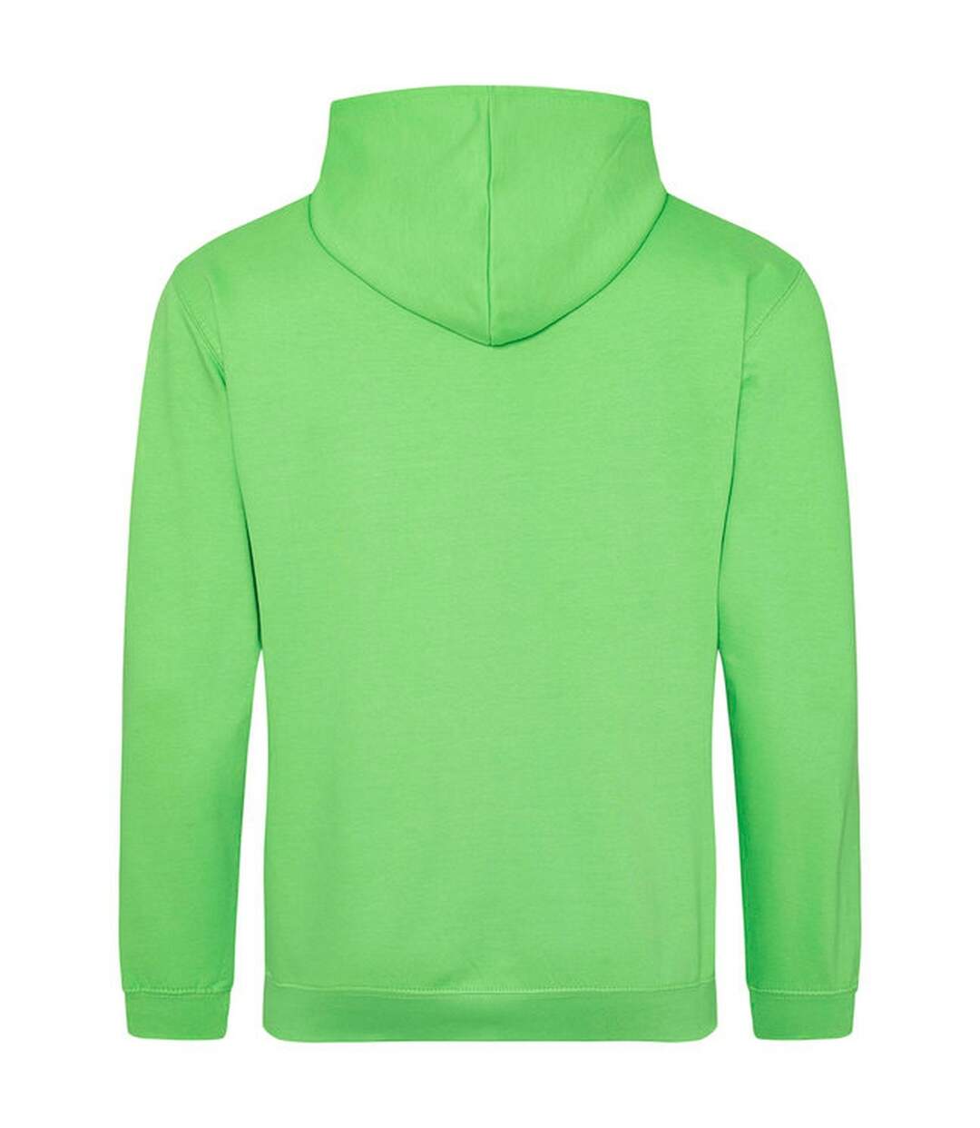 Sweat À Capuche College Adulte Vert Citron Awdis-2
