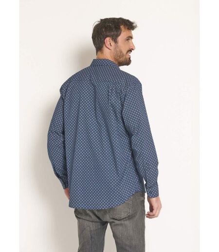 Chemise manches longues motif géométrique