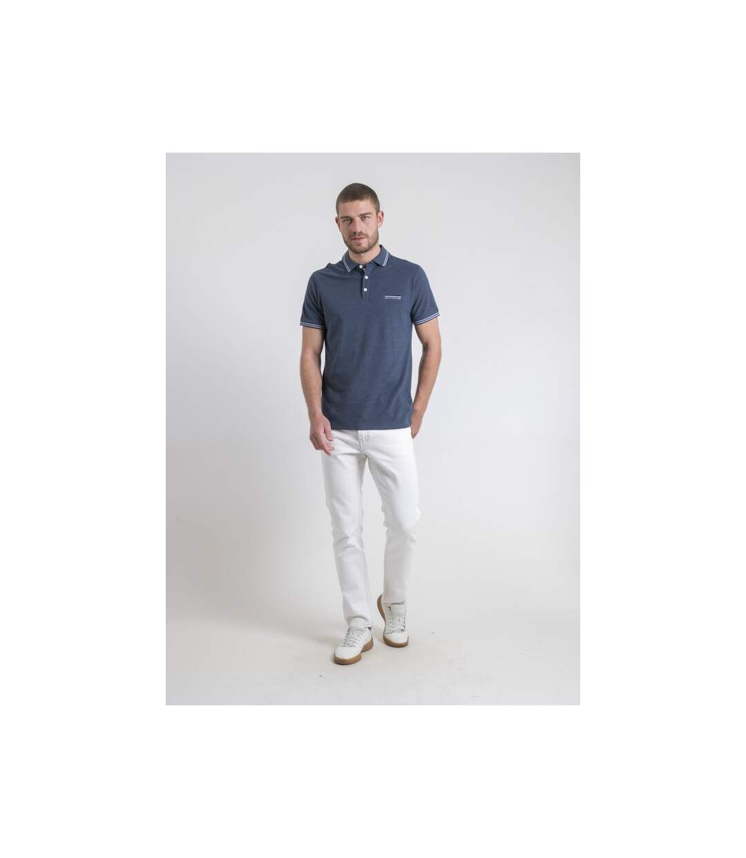Polo manches courtes pur coton PIGUSTAVE-4