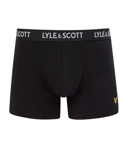 Pack Of 5  Mens Miller Regular Boxer Briefs  Black Lyle & Scott
