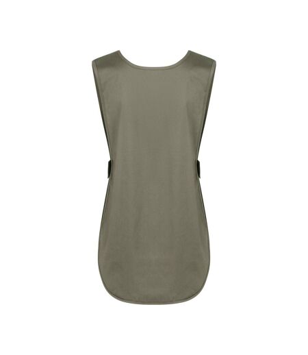 Womens/ladies Essential Pull Over Work Tunic Sage Karlowsky