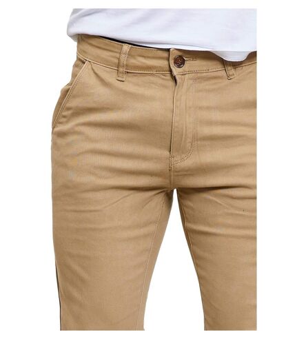 Pantalon homme chino slim de couleur marron