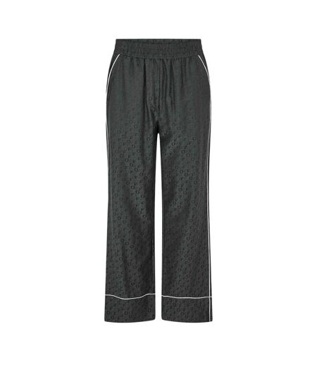 Bas De Pyjama Motif/style Logo Partout Femme Noir Fendi