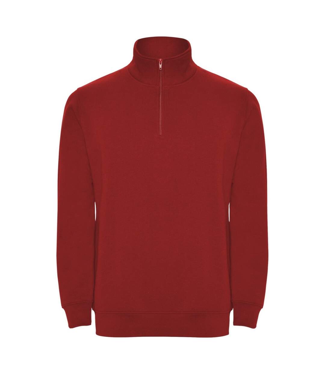 Mens aneto quarter zip sweatshirt red Roly