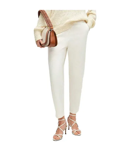 Pantalon Tolinda-d Femme Blanc Boss