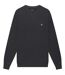Mens Embroidered Logo Sweatshirt Gunmetal Grey Lyle & Scott-1