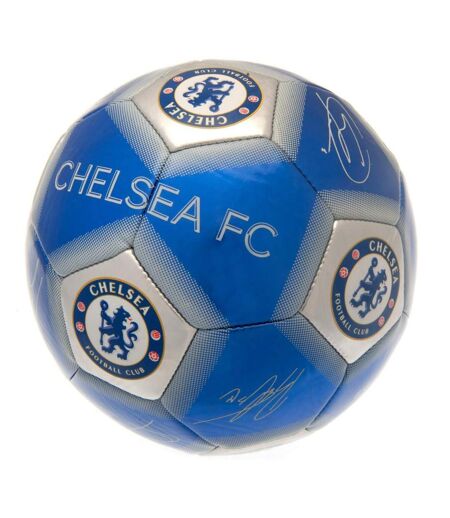 Chelsea FC - Ballon de foot (Bleu / Argenté) (Taille 5) - UTTA8587