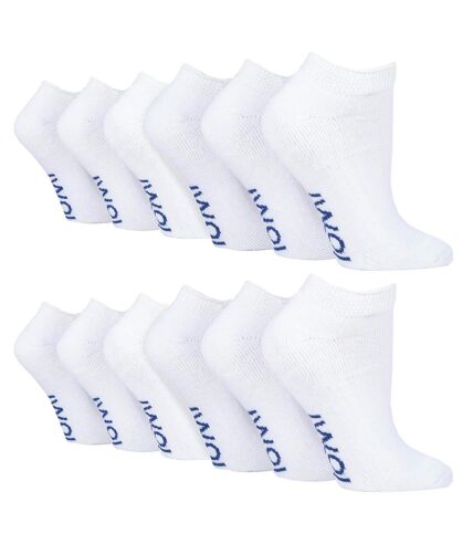 12 Pair Unisex Low-Cut Diabetic Trainer Socks: Ideal for Swollen Feet & Ankle