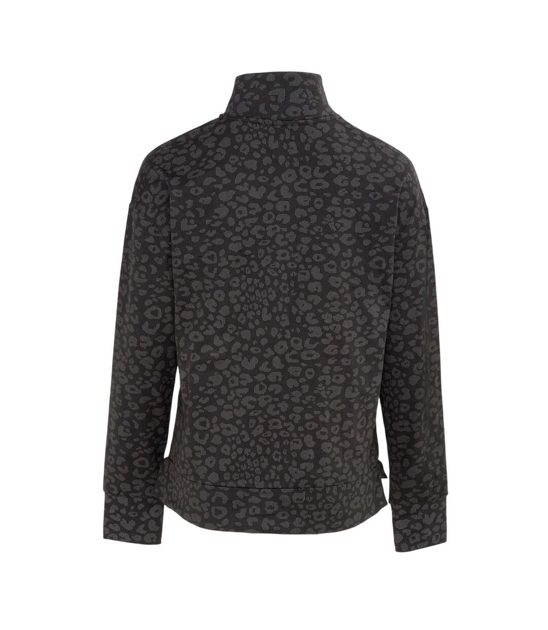Womens/ladies Half Zip Sweatshirt Black LA Gear-2