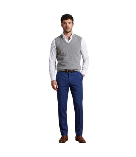 Mens Twill Straight Leg Trousers Blue Ted Baker