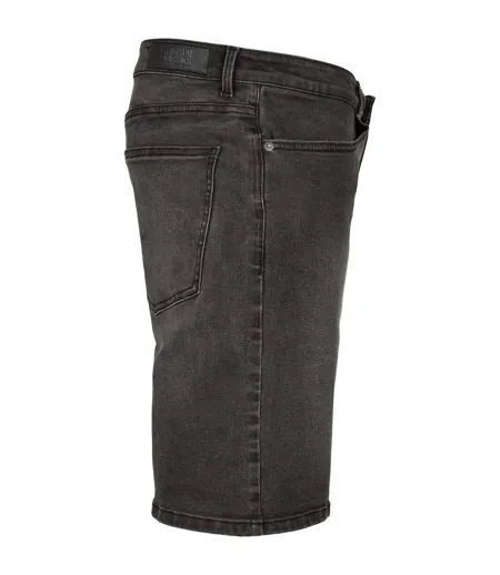 Short En Jean Homme Noir Délavé Urban Classics