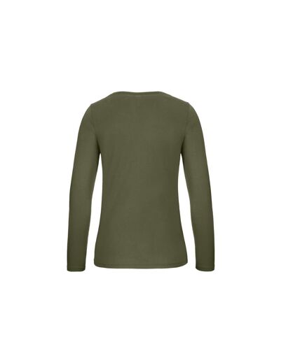 B&C Womens/Ladies E150 Long sleeve T-Shirt (Urban Khaki) - UTRW6528