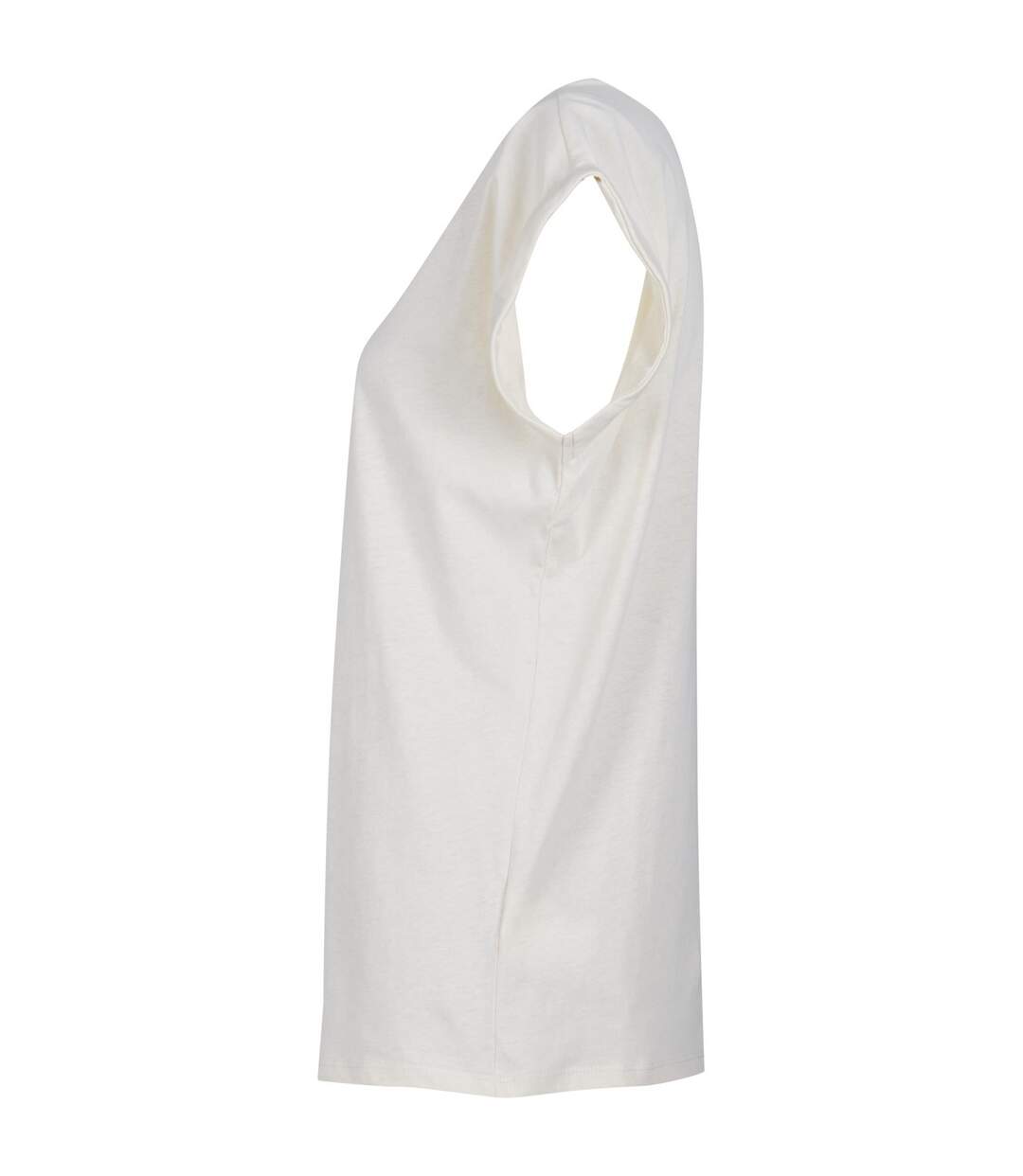 T-shirt Femme Sable Blanc Build Your Brand-3