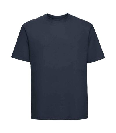 Mens ringspun cotton classic t-shirt french navy Russell