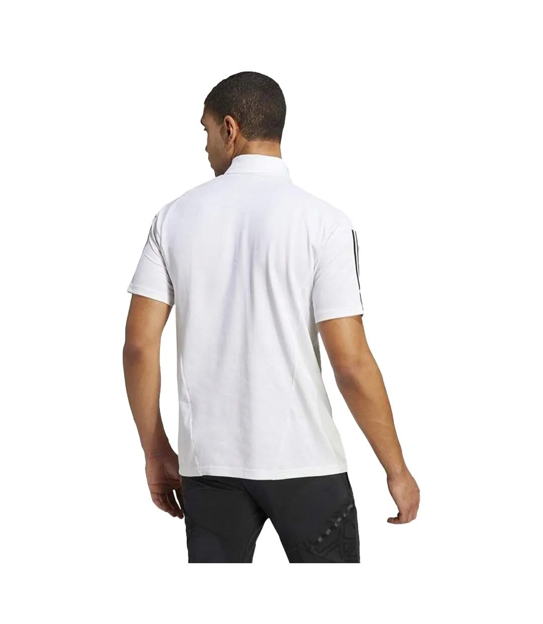 Polo Tiro Homme Blanc Adidas-3