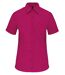 Chemise popeline manches courtes - Femme - K548 - rose fuchsia-1