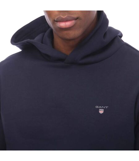 Sweat À Capuche Homme Bleu Gant