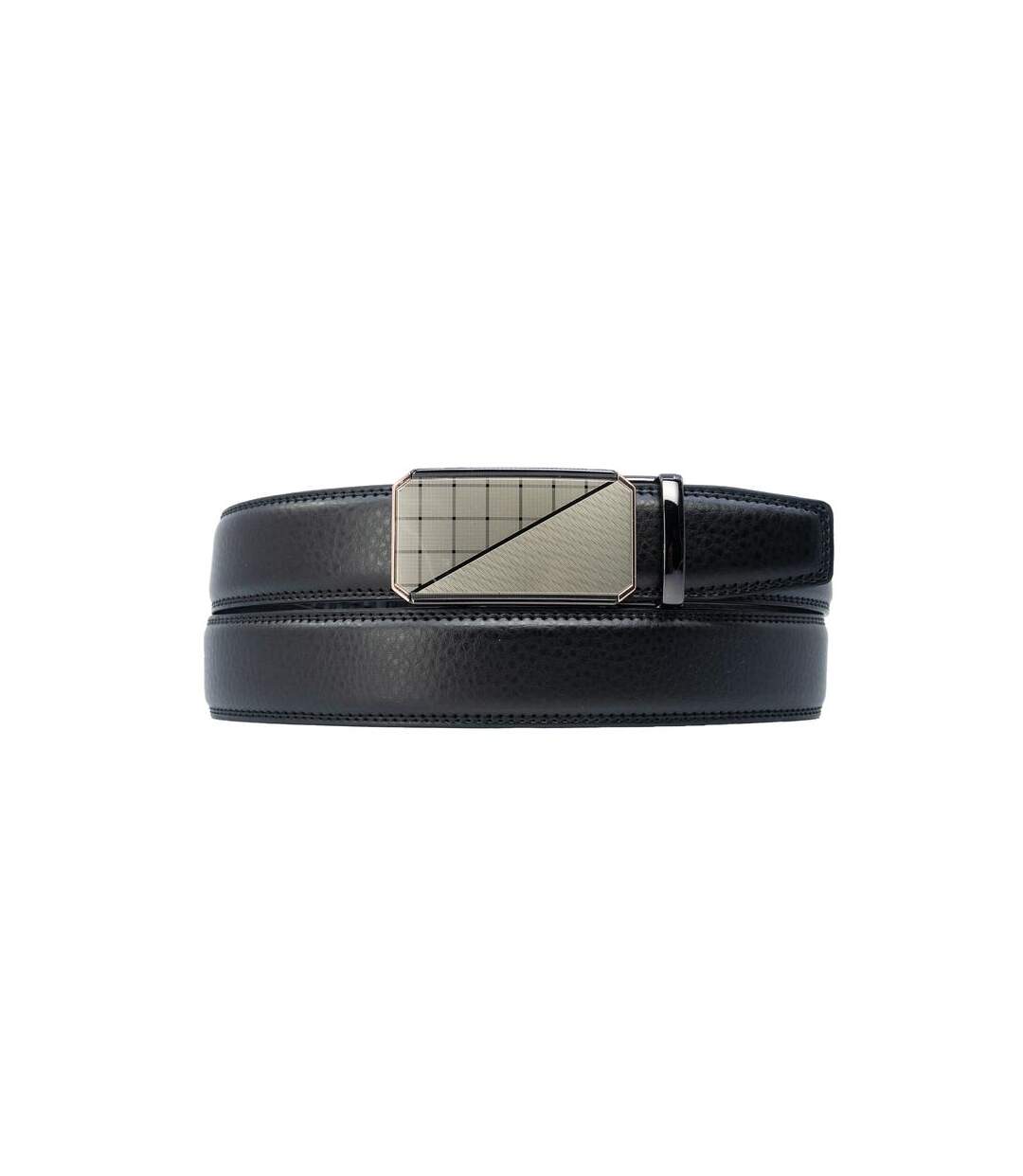 Ceinture homme en cuir de vachette de couleur noir - Sangle réglable