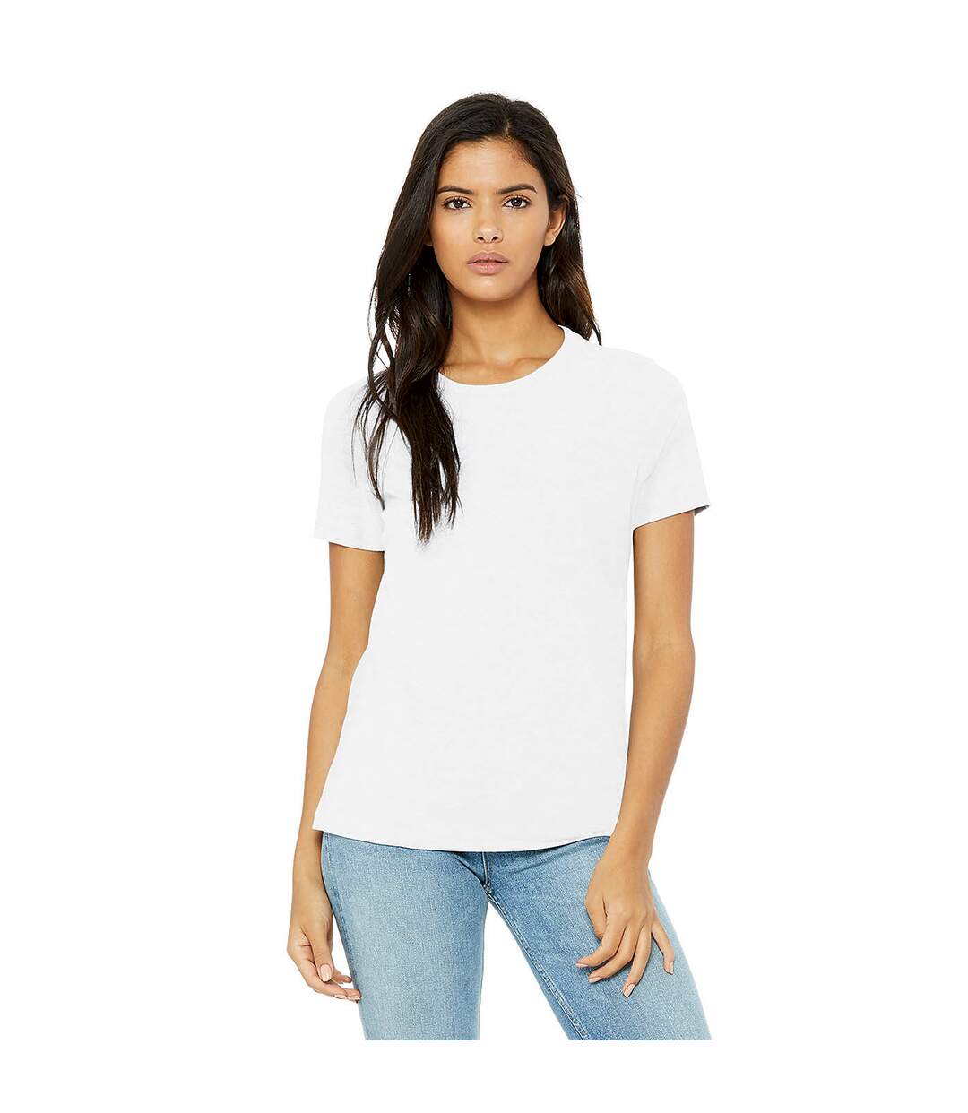 T-shirt femme blanc Bella + Canvas-1