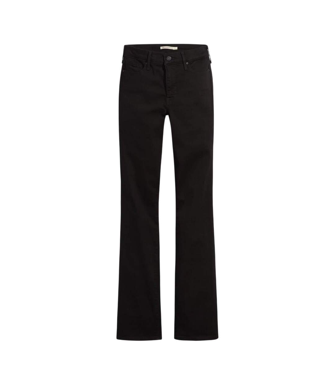 Womens/ladies Soft Bootcut Jeans Black Levis-2