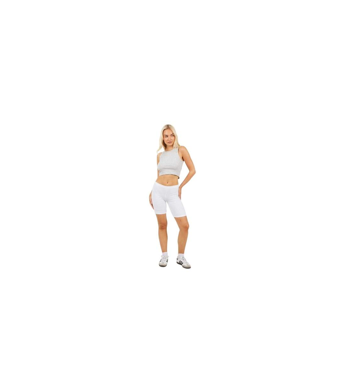 Cuissard De Cyclisme Femme Blanc Brave Soul-1