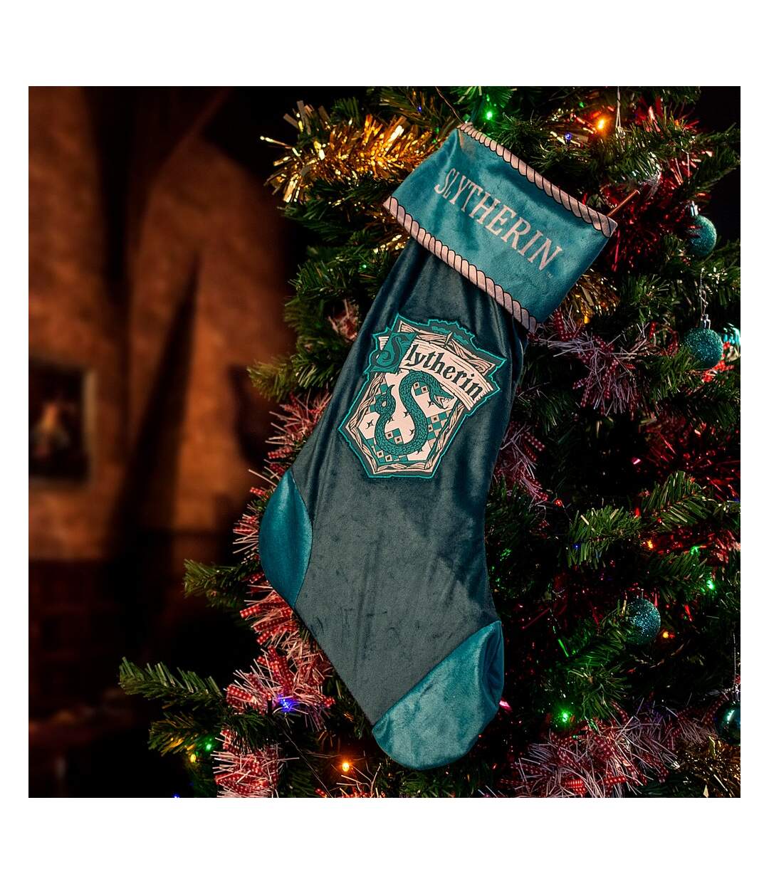 Slytherin christmas stocking one size green Harry Potter