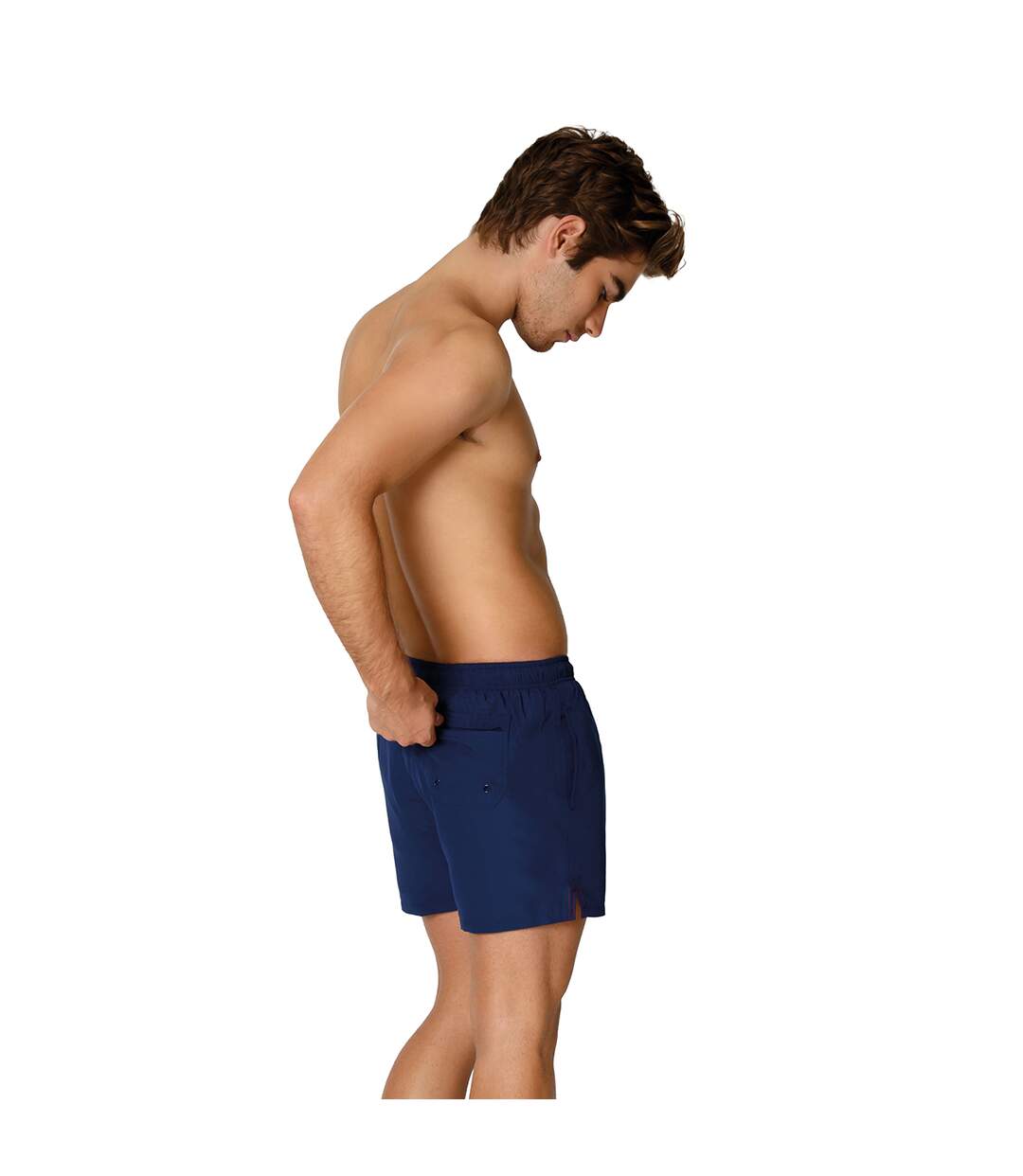 Short swimsuit with inner mesh lining MUHARBOURNAVY02 man-3