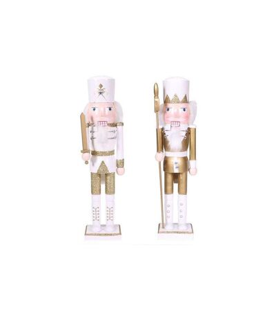 Set de 2 figurines en bois Casse noisettes 35,5 cm