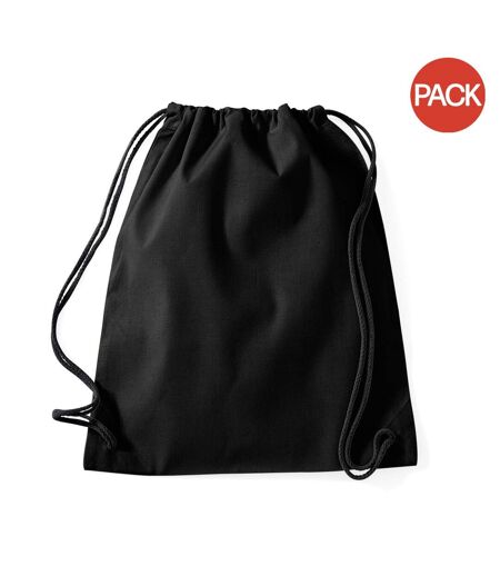 Lot de 2  Sac de gym 12 litres taille unique noir / noir Westford Mill