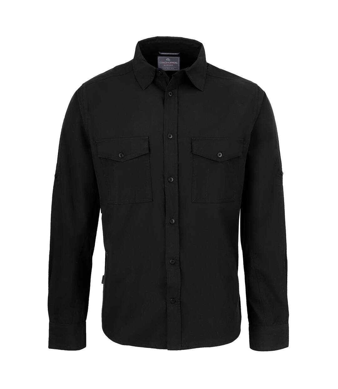Craghoppers Mens Expert Kiwi Long-Sleeved Shirt (Black) - UTRW8121