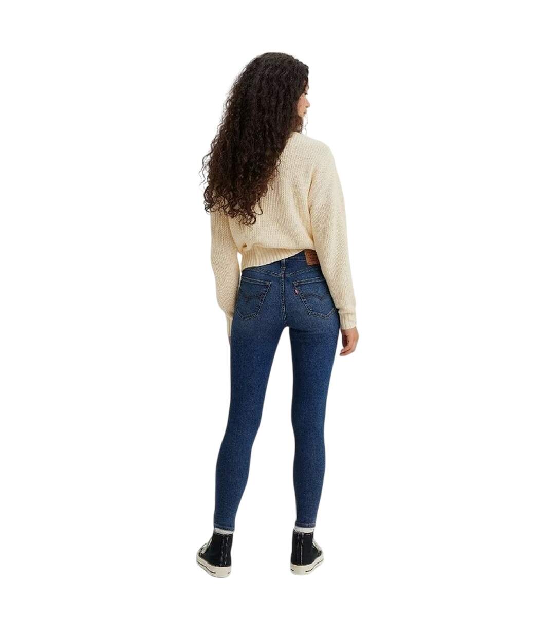 Womens/ladies High Rise Skinny Jeans Chelsea Carbon Levis-3