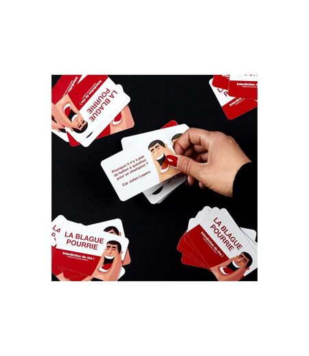 Jeu des Blagues Pourries 50 Cartes 9cm Rouge