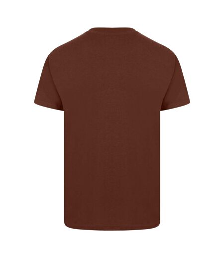 T-shirt manches courtes homme chocolat Casual