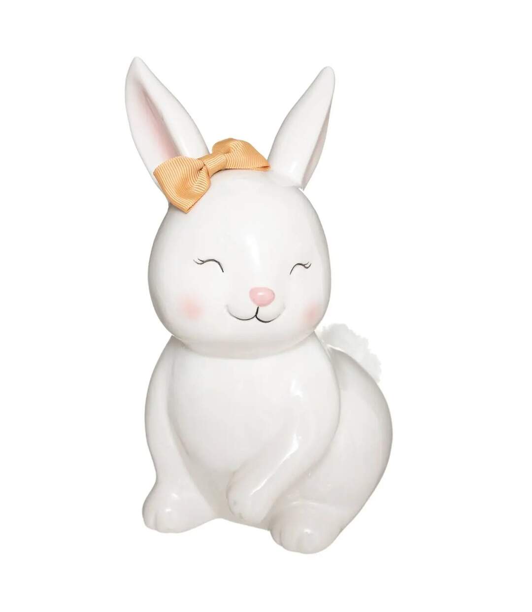 Tirelire Enfant Lapin 22cm Blanc-1