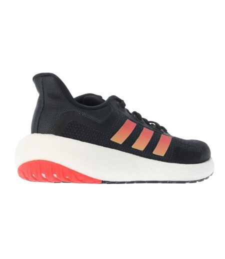 Mens pureboost jet running trainers black/orange Adidas