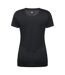 Womens/ladies Active Ruched Longline T-shirt Black Mountain Warehouse-2