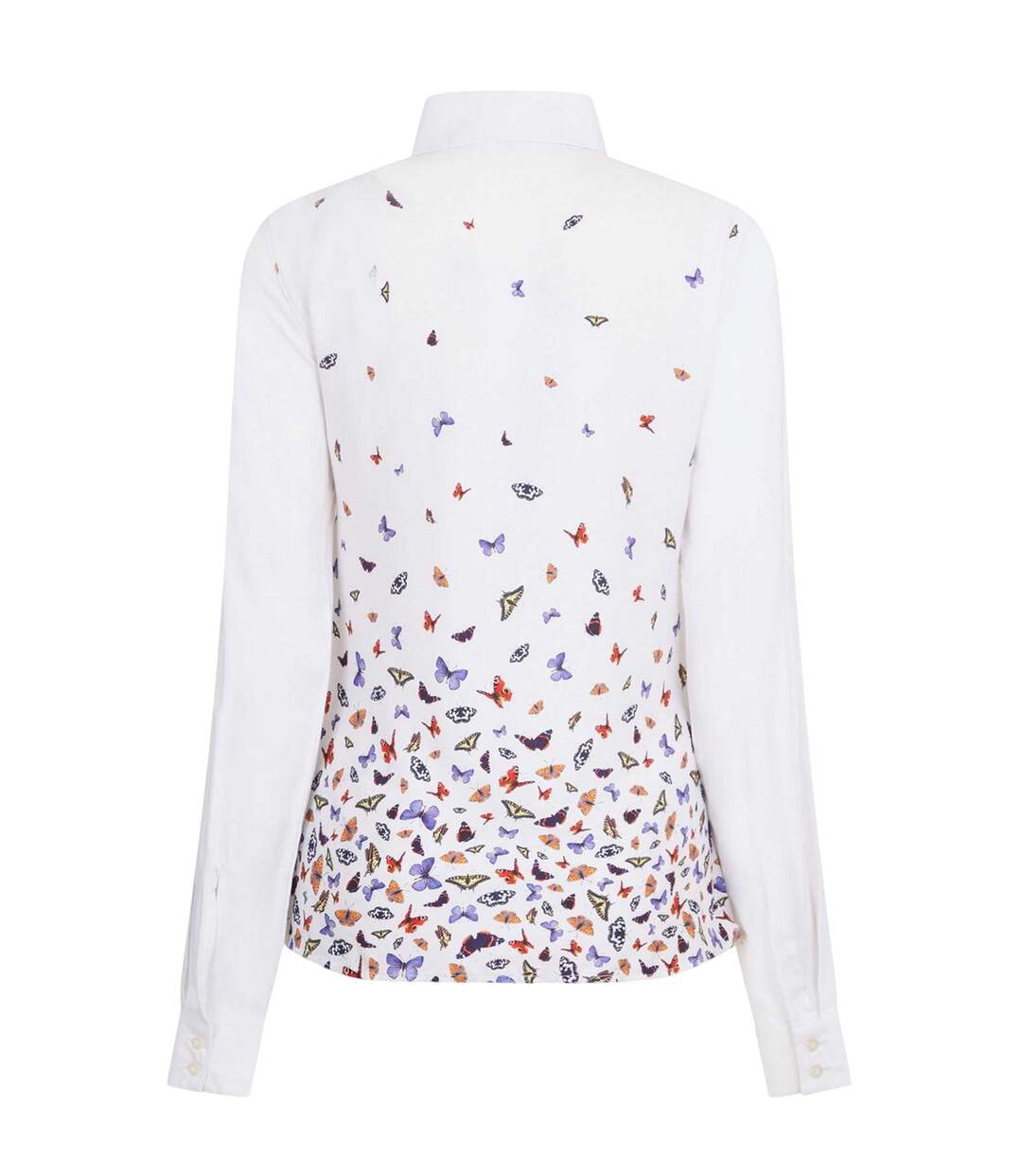 Chemise Motif/style Papillons Country Femme Blanc Musto-2