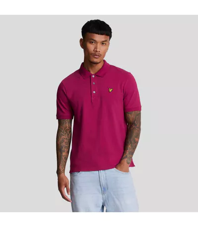 Polo Uni Homme Bordeaux Lyle & Scott