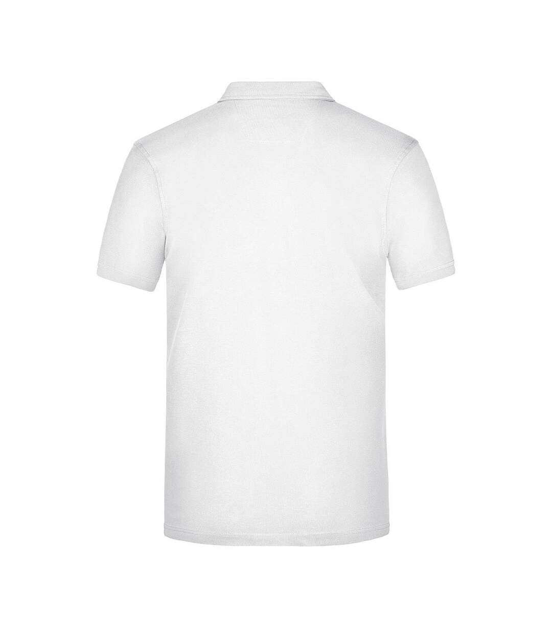 Polo Motif/style Uni Homme Bleu Marine Blanc James And Nicholson-2